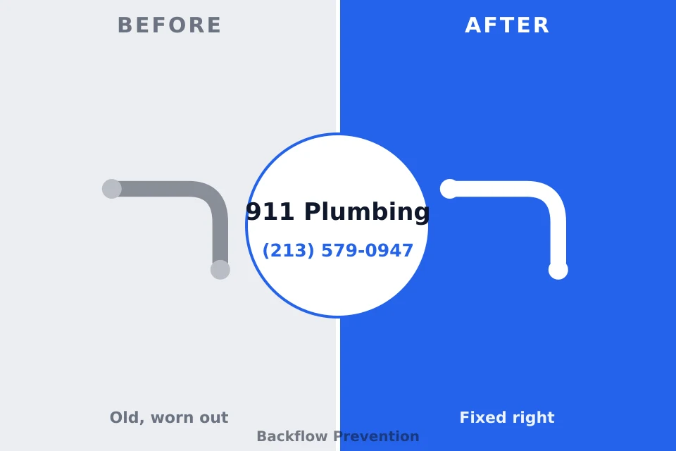 Before and after: plumbing repair Dewart, PA